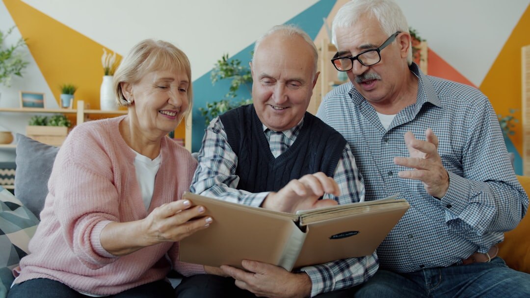 elderly man telling story