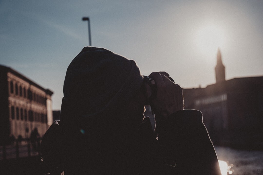 Danish male photographer portrait with camera