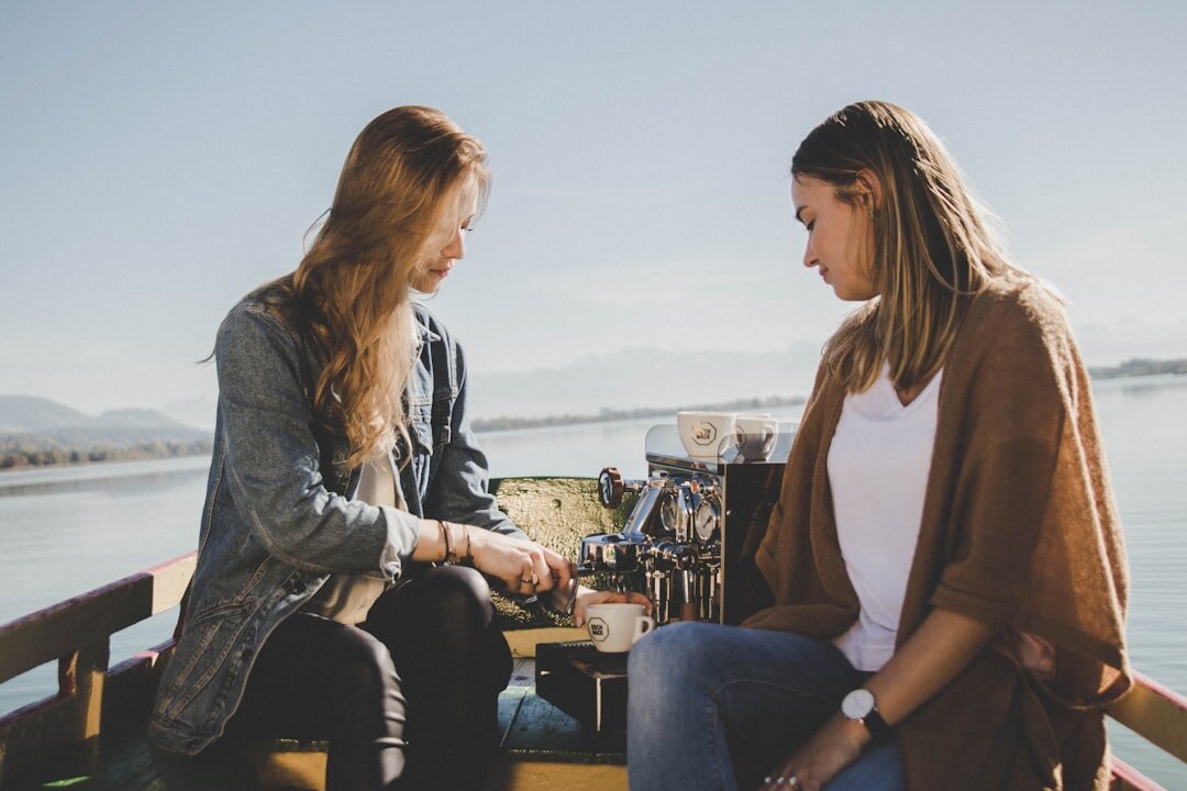 woman sharing story